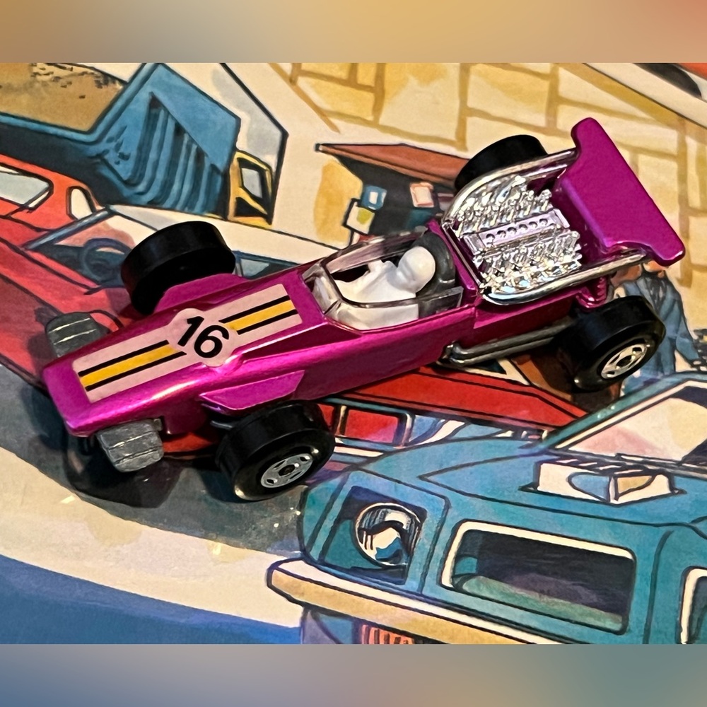 Vintage Matchbox Superfast 1970 No 34 Formula 1 Metallic Pink Lesney England
